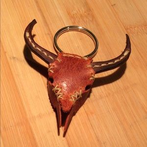 Men leather keychain